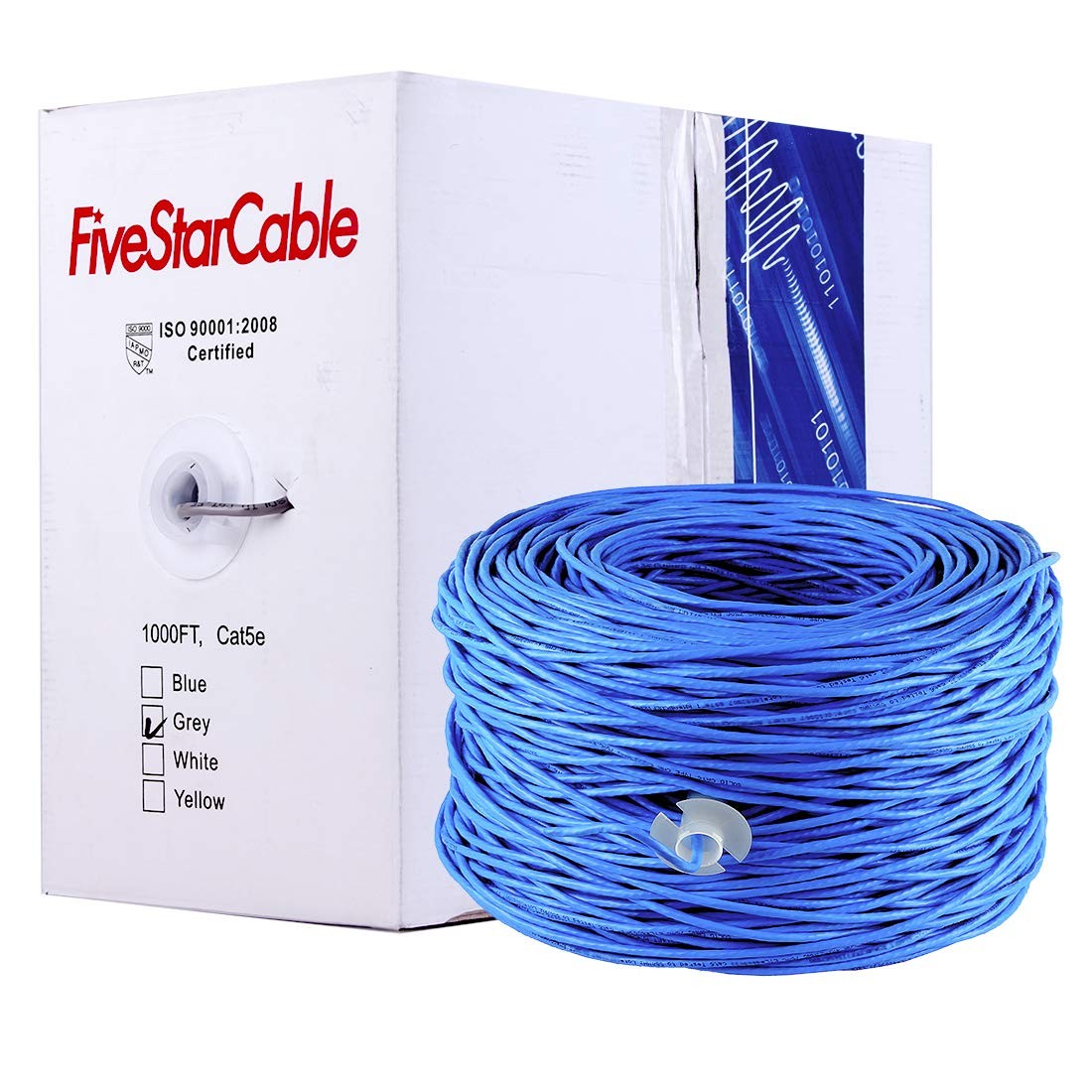 Cat5e 1000 Ft. Ethernet 24AWG 4 Twisted Pair UTP Internet Network Router LAN …