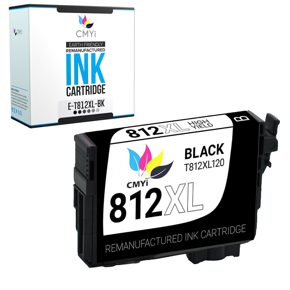 812XL CMYi Black Color Ink Cartridges for Epson 812 XL Workforce EC-C7000 Pro
