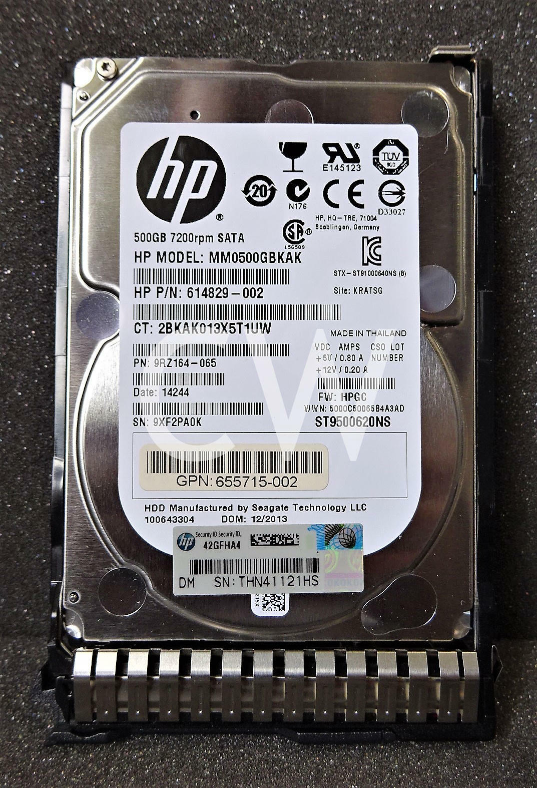 656107-001 655708-B21 HP 500GB 7.2K RPM 6Gb/s 2.5″ SATA SERVER HDD Hard Drive G8