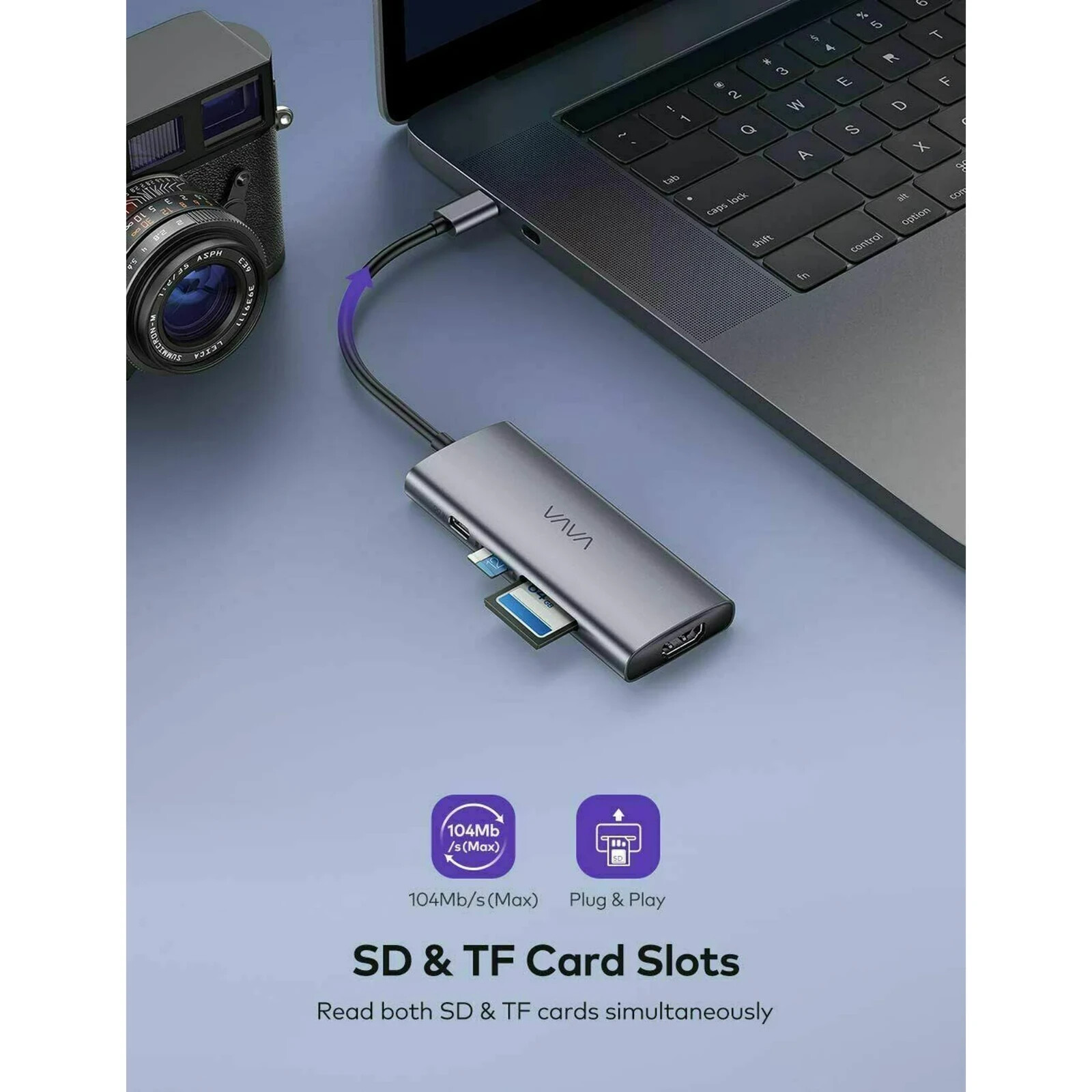 USB C Hub 5-in-2 Compatible for MacBook and all other laptops with C  HUBS