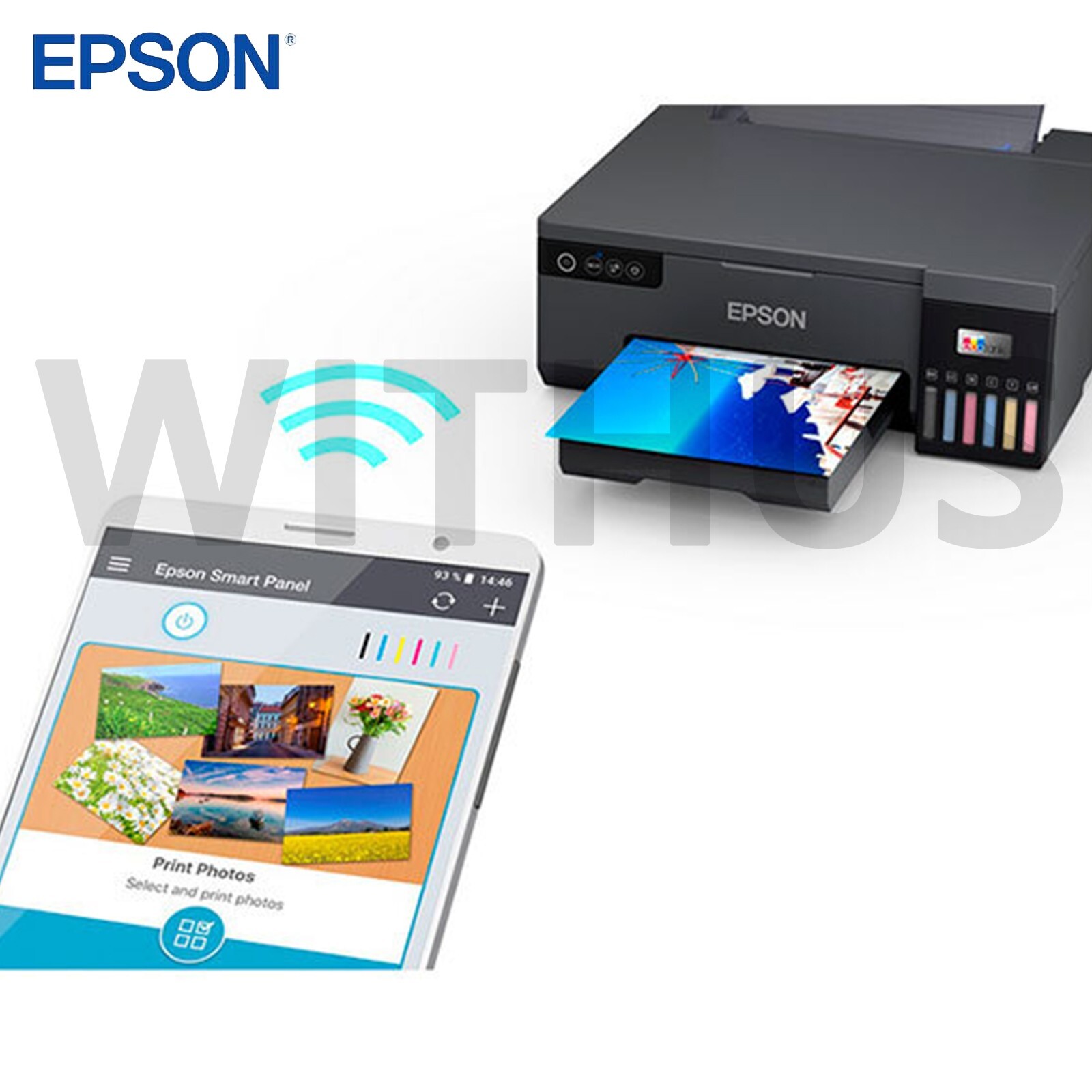 Epson L8050 EcoTank Compact High Volume Photo Printer Fast 6 Colors A4 Size