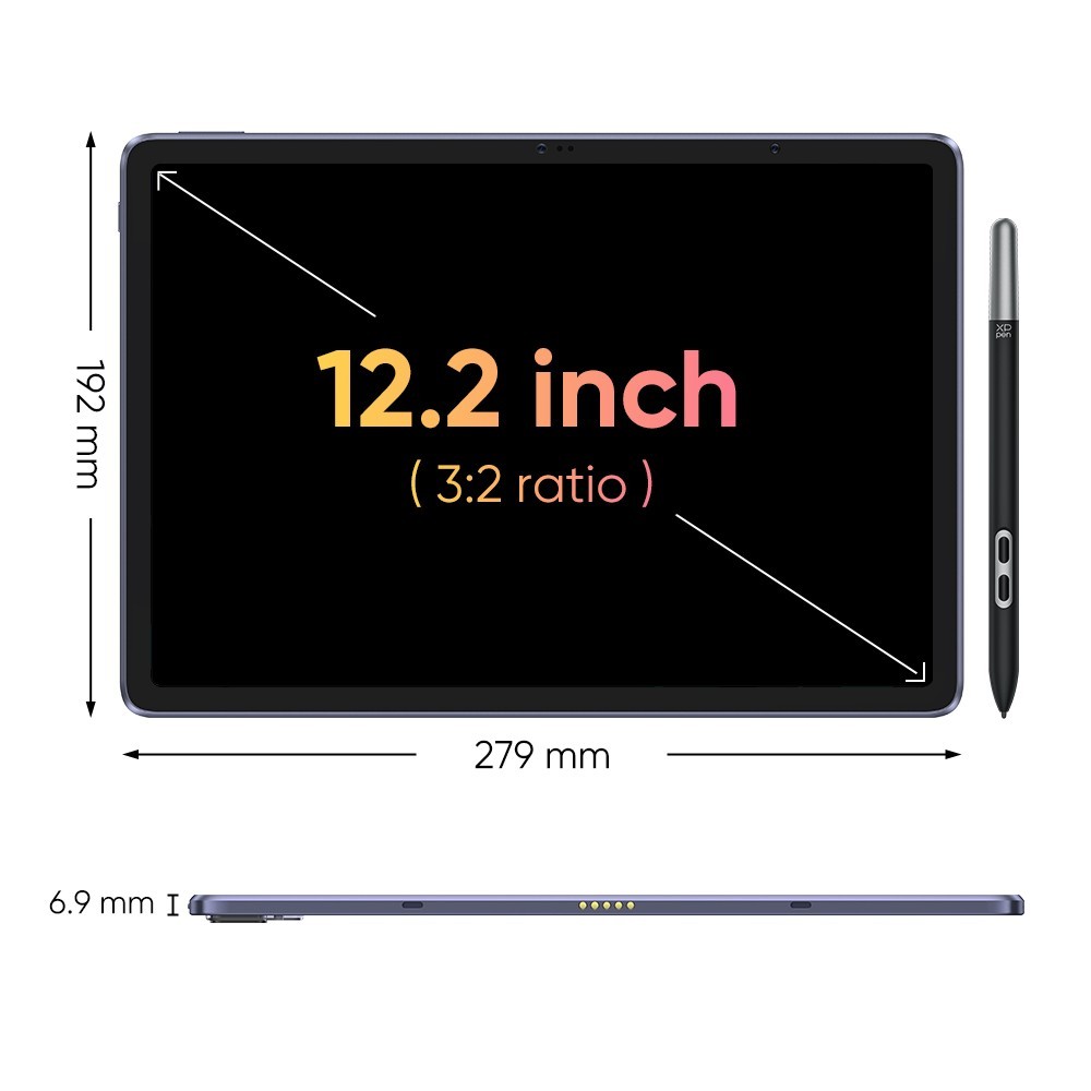 XPPen 12.2” Android 14 Magic Drawing Pad Wireless Tilt 16384 Pressure Levels