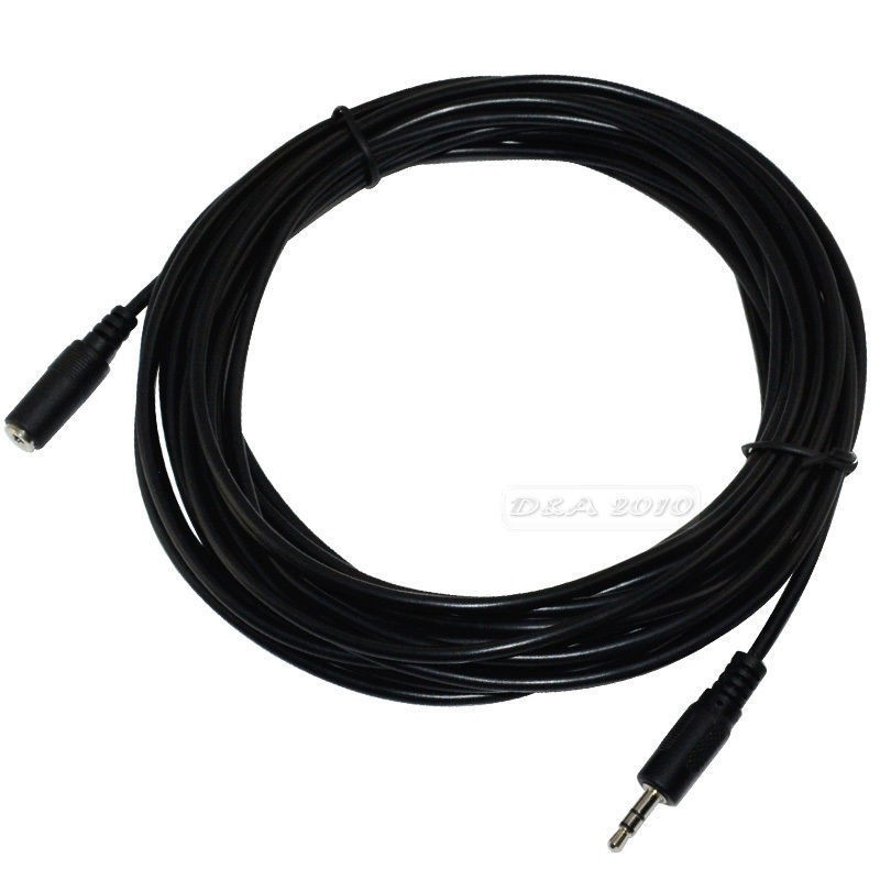 25ft long 3.5mm Stereo Male~Female Extension Audio/Headphone/ Cable/Cord US