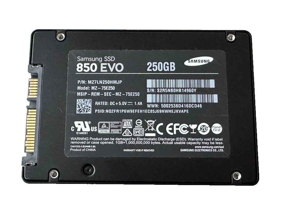 Samsung 850 EVO 250GB SATA III 2.5″ Internal SSD (MZ7LN250HMJP) dell Lenovo hp