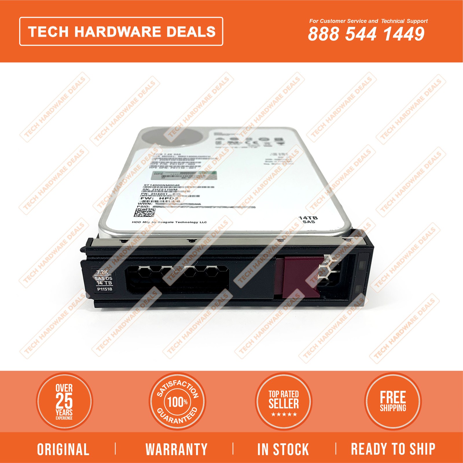 ST14000NM0048 HPE 14TB SAS 12G 7.2K LFF LP He 512e DS HDD