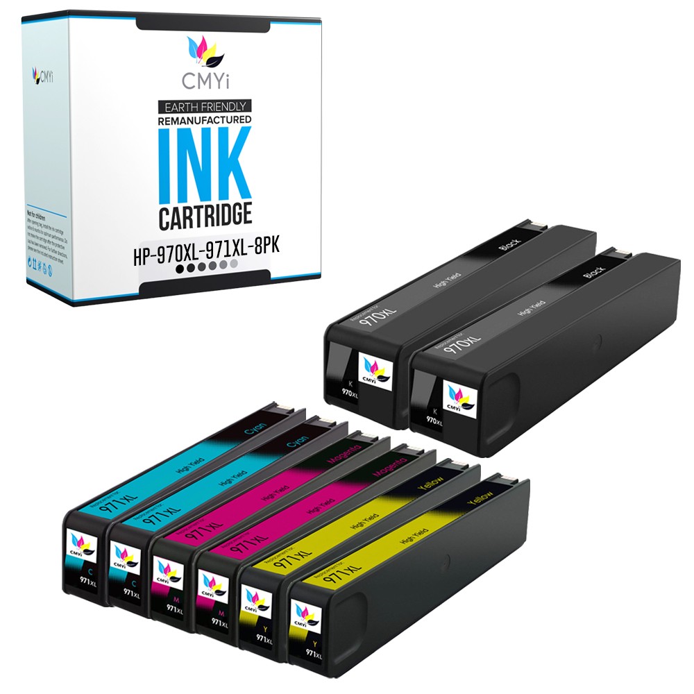 Black Color Ink Cartridges Lot for HP 970XL 971XL for OfficeJet Pro