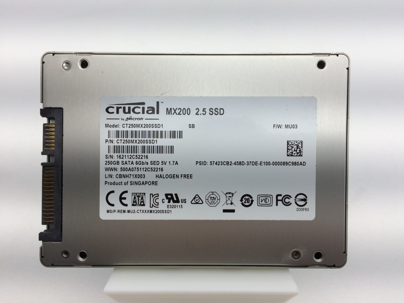 250GB SSD 2.5″ Solid State Drives mixed brands replace 256GB