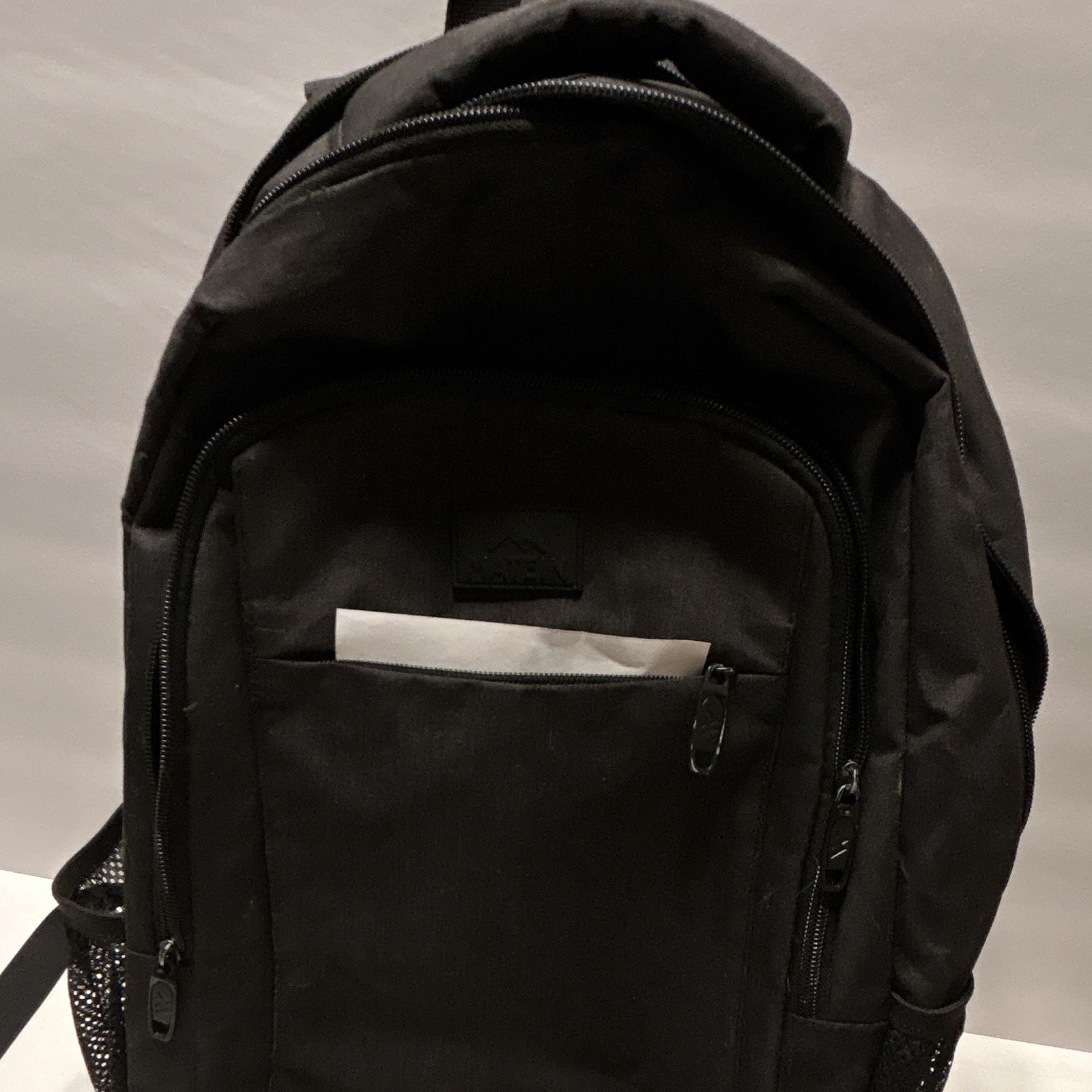 Matein Black Solid Laptop Backpack Bag, Built-In USB Port, Travel School