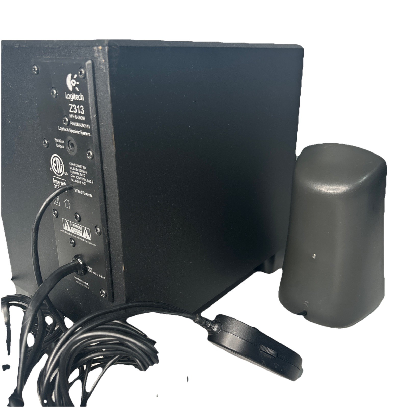 Logitech Z313 Speaker System & Subwoofer Tested And Working Well.