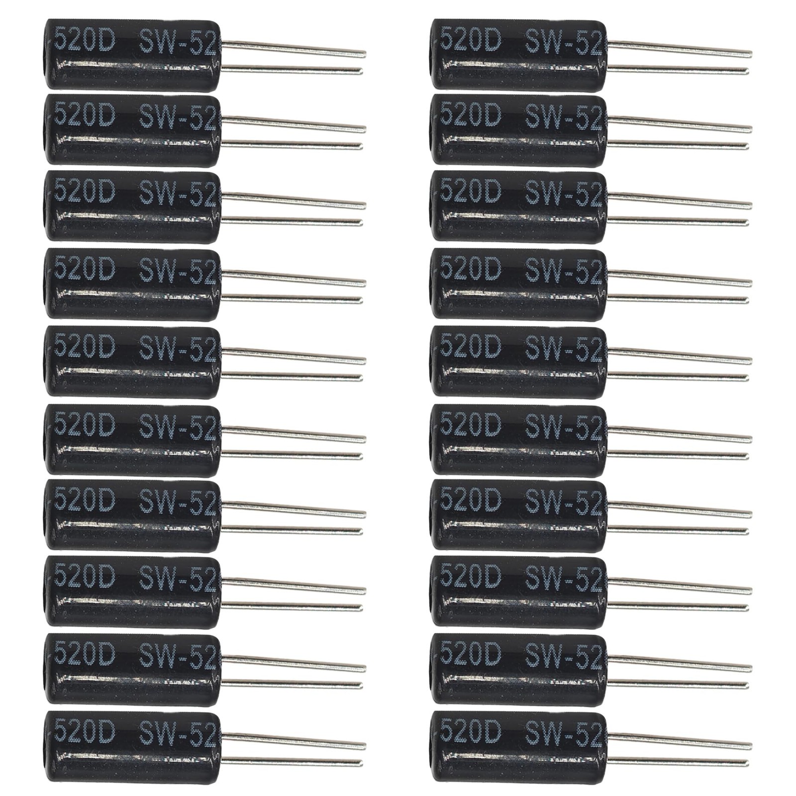 Virello 20Pcs SW520D Vibration Sensor, Metal Ball Tilt Shaking Switch for DIY…