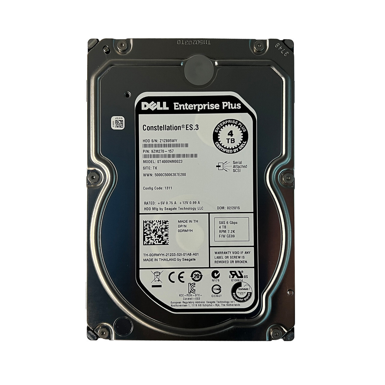 Dell DRMYH 4TB NL SAS 7.2K 6GBPS 3.5″ Drive 9ZM270-157 ST4000NM0023