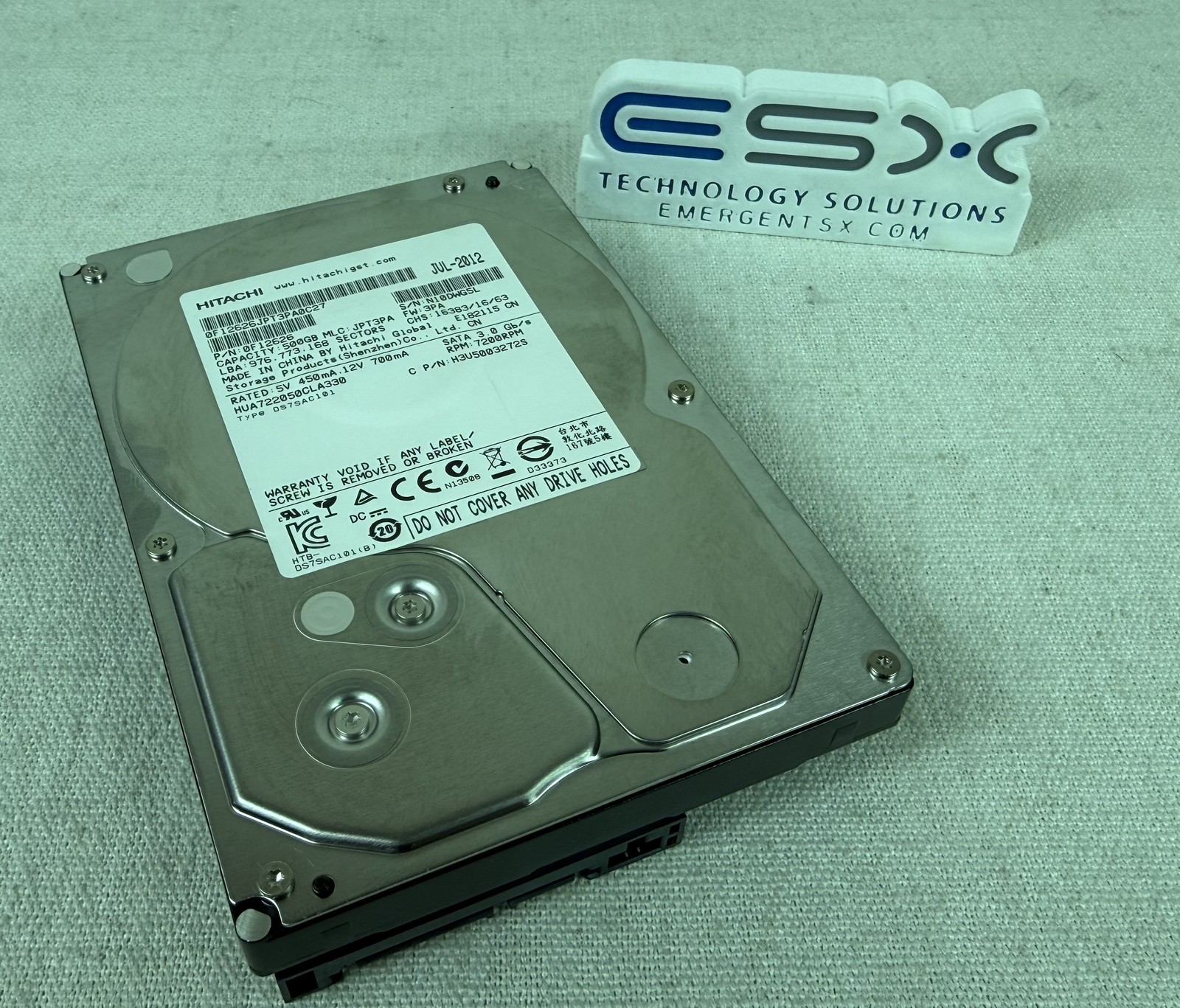 Isilon 0F12626 500GB 7.2K SATA 3.0GB/S HDD HUA722050CLA330