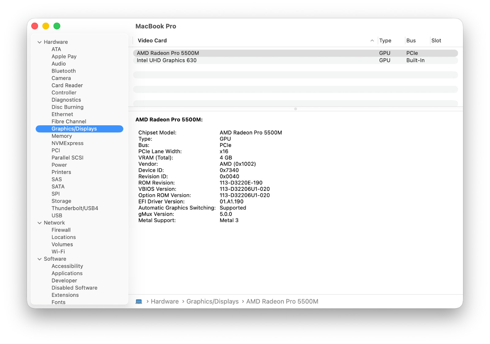 MacBook Pro (16-inch, 2019)‎ – Space Gray