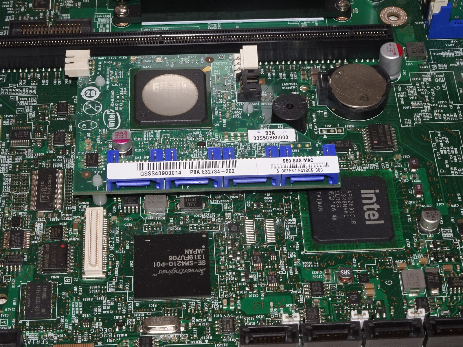 Intel S5520UR Server Motherboard 2x Xeon E5645 2.4GHz 12GB RAM