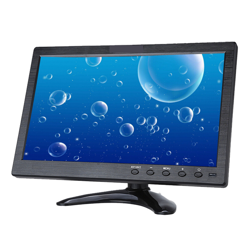 10.1″ IPS LCD CCTV Monitor Screen USB/BNC/AV/VGA/HDMI for Car/Security/PC/Laptop