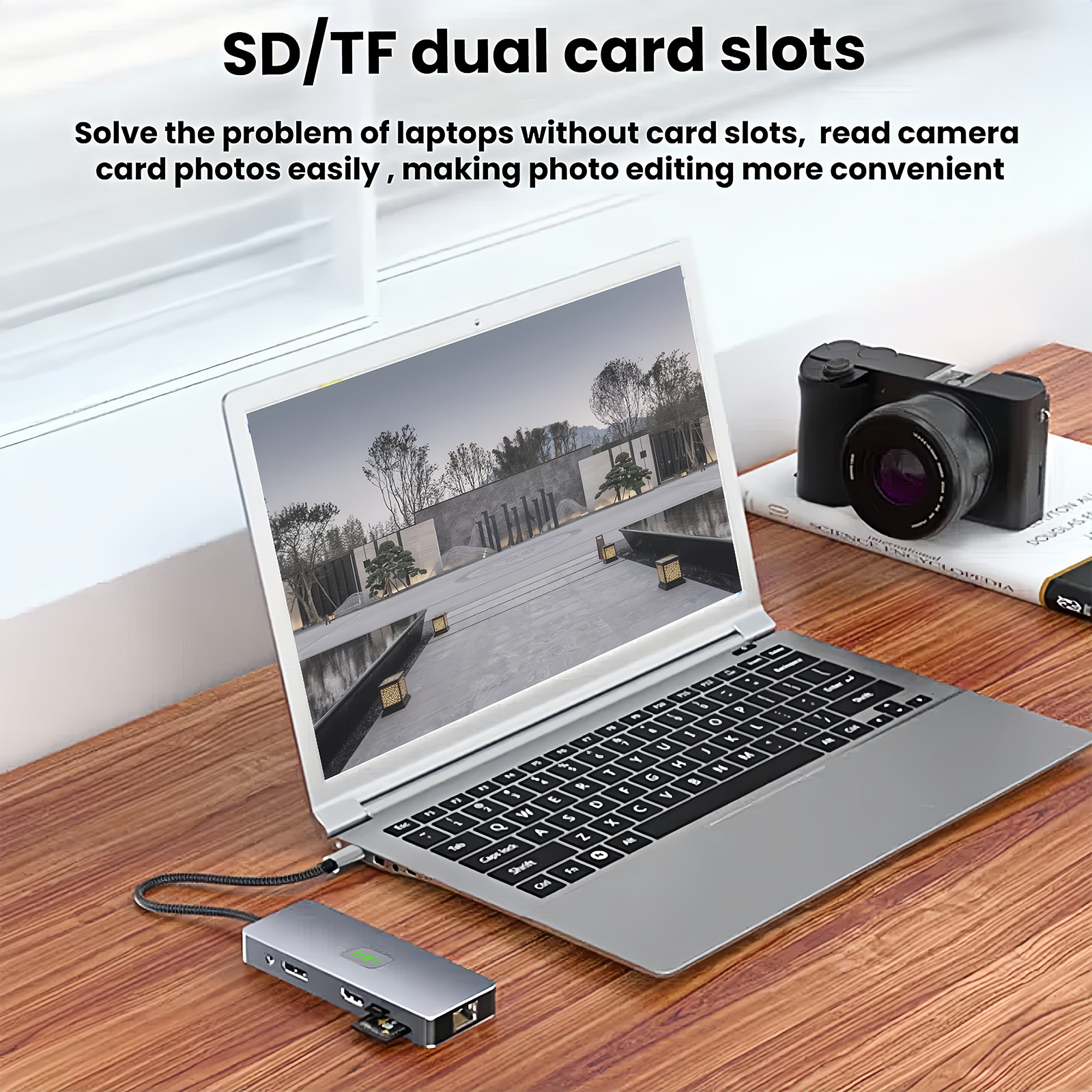 USB-C Docking Station Dual Monitor With 2 HDMI+1 DP,Gigabit Ethernet,10Gbps USB3