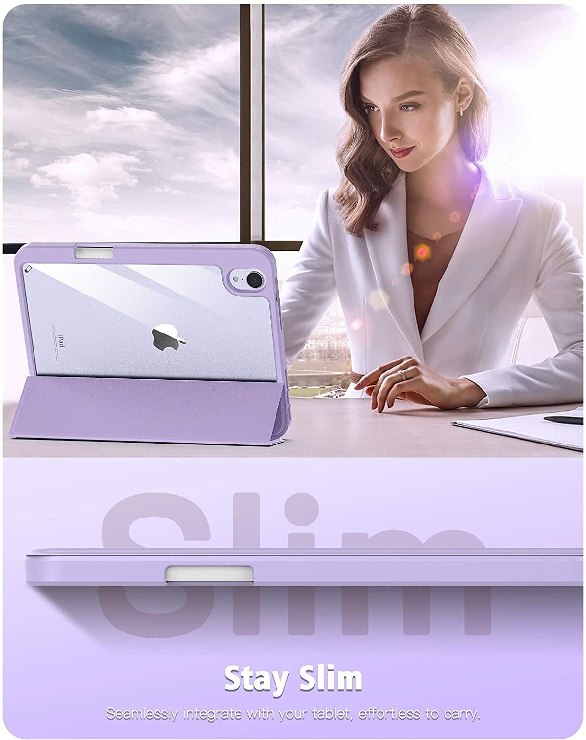 Case for iPad Mini 6th Generation 8.3-inch 2021 w/ Pencil Holder Stand Cover