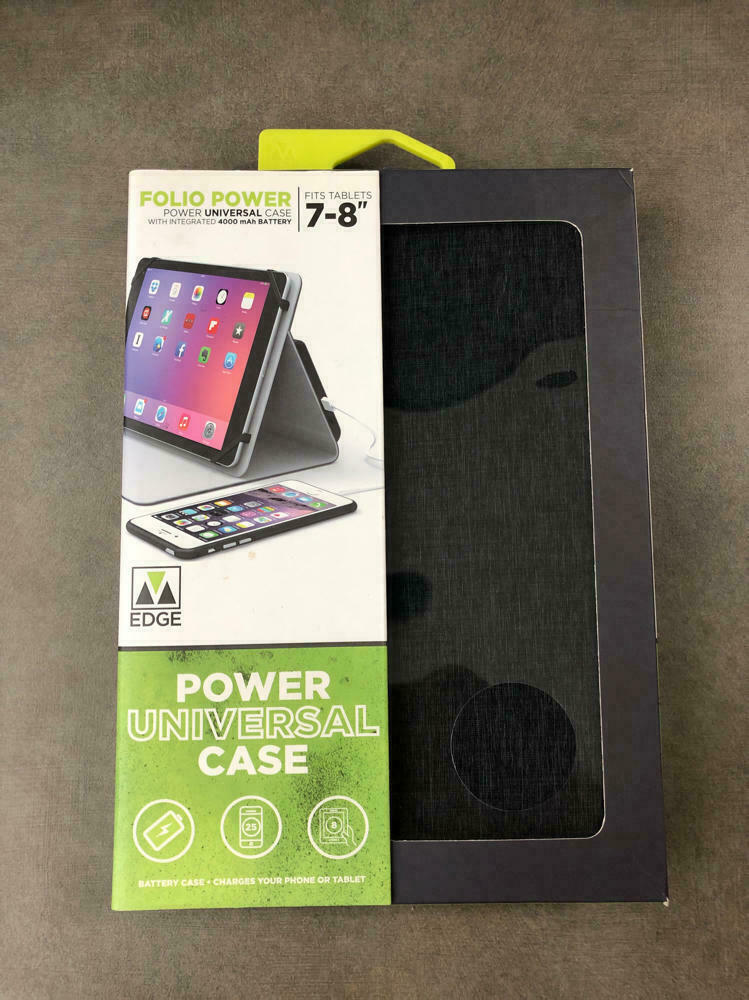 M-Edge Folio power 4000 mAh Battery Case for 7-8 inches Devices – Heather Gray