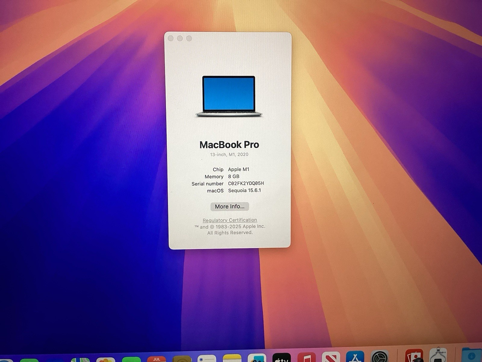 Apple MacBook Pro 13″ (512GB SSD, Apple M1 Pro 3.20 GHz, 8GB) Laptop – Silver –