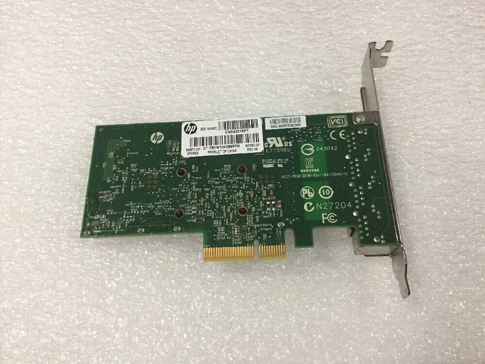 HP Ethernet 1Gb 4-port 331T Adapter 647594-B21 649871-001 647592-001