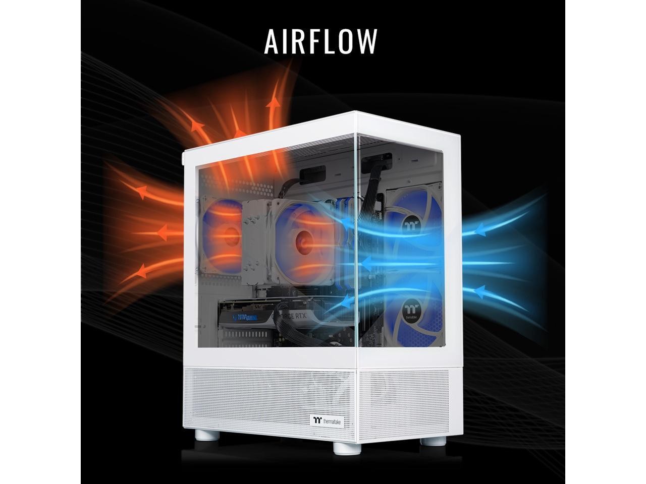 Thermaltake Gaming Desktop PC NE i1460S-V170S Intel Core i5-14400F 16GB DDR4 1TB