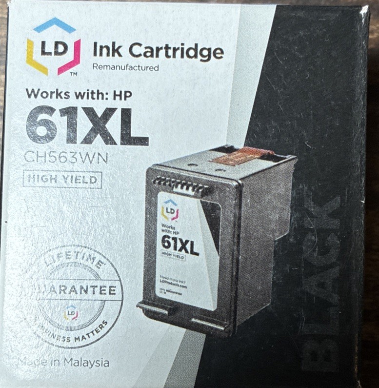 LD Replacement Replacement for HP – CH563WN Black Ink Cartridge