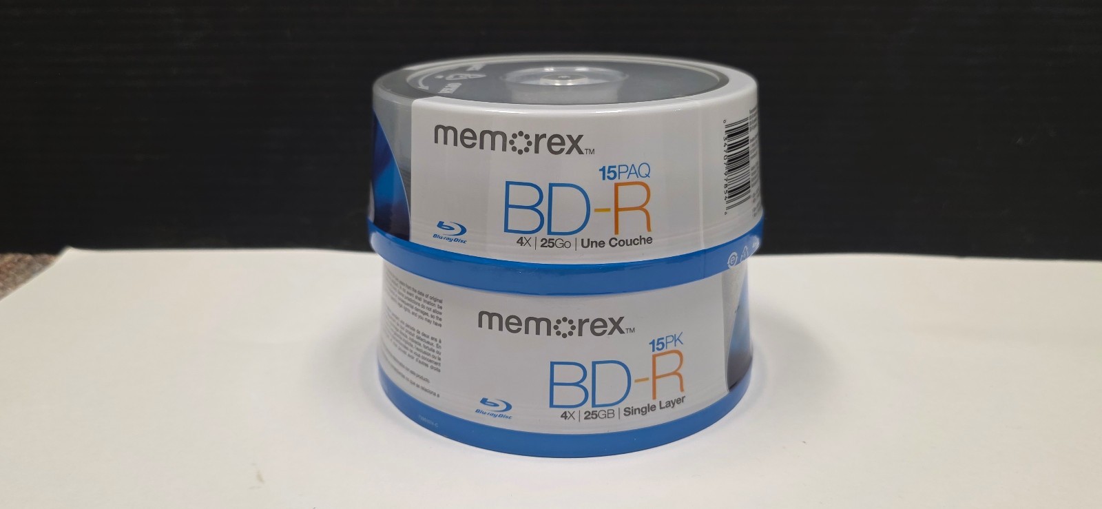 Memorex Disc 2×15 Pack BD-R Blu-Ray SEALED Spindle Blank Media