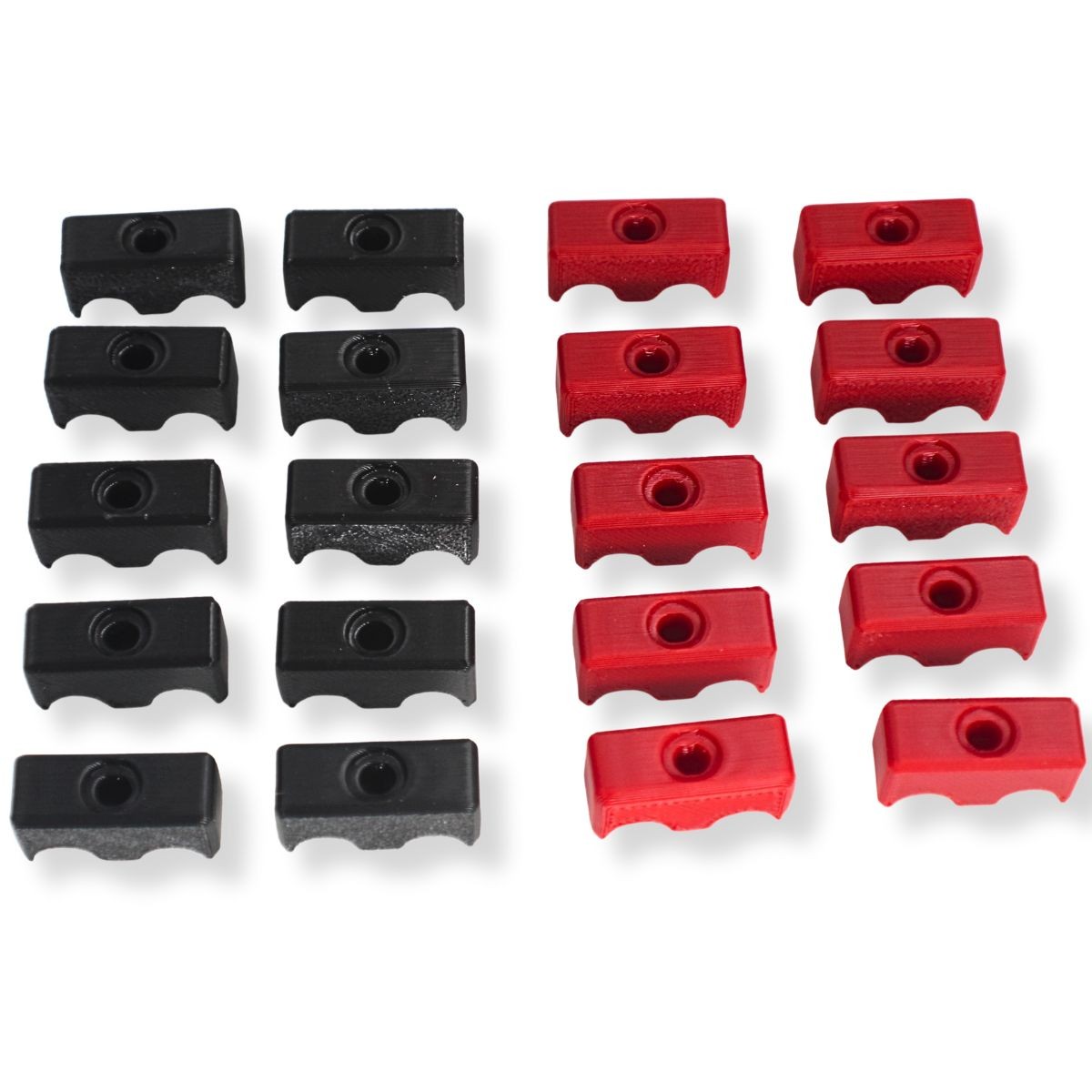 Big Jeff Audio RCA Cable Clips Wire Management 20 Pack Red and Black
