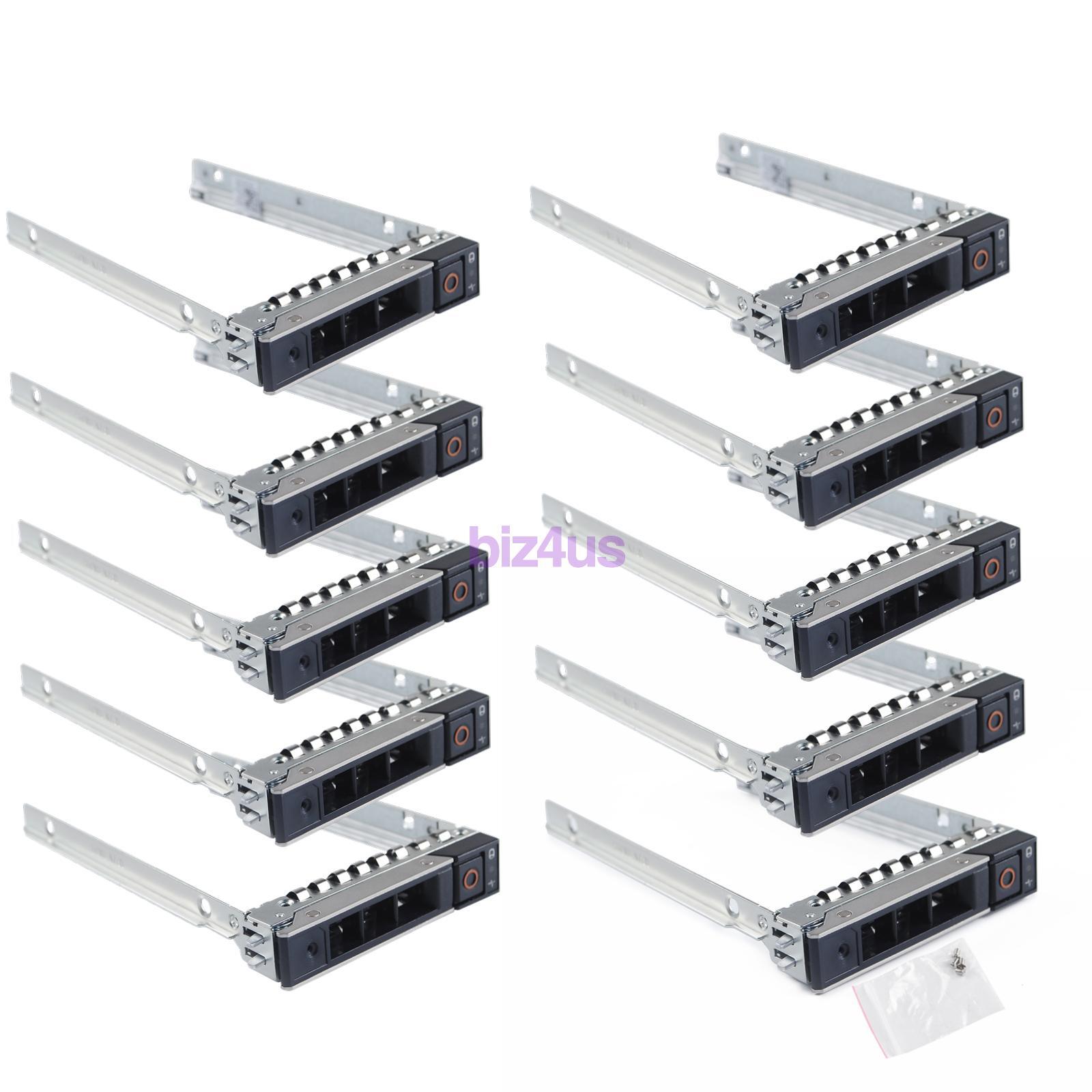 LOT of 10, 2.5″ DXD9H 14th Gen SFF Hard Drive Tray Caddy Sled for Dell R740 R640