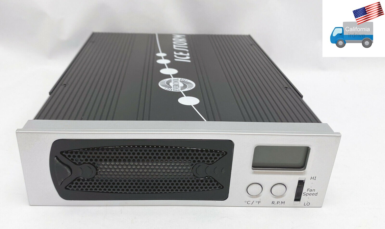 EVERCOOL HDAC Aluminum H.D.D Cooling Heatsink w/ LCD Display in 5.25″ Drive Bay