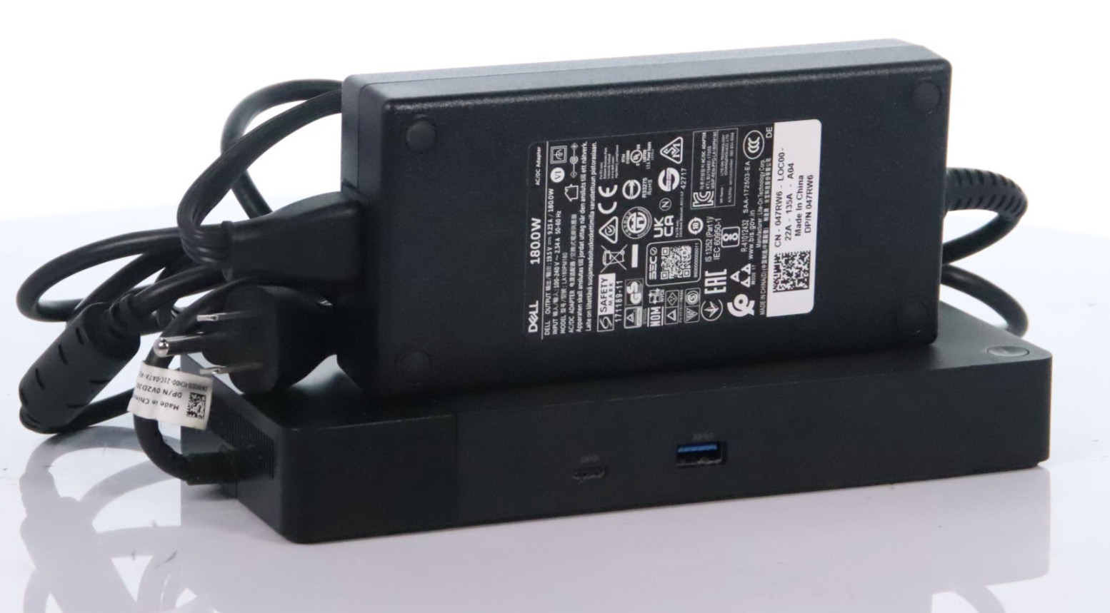 Dell USB-C Docking Station WD19 Thunderbolt 3 (K20A001) w/ 180W AC Adapter