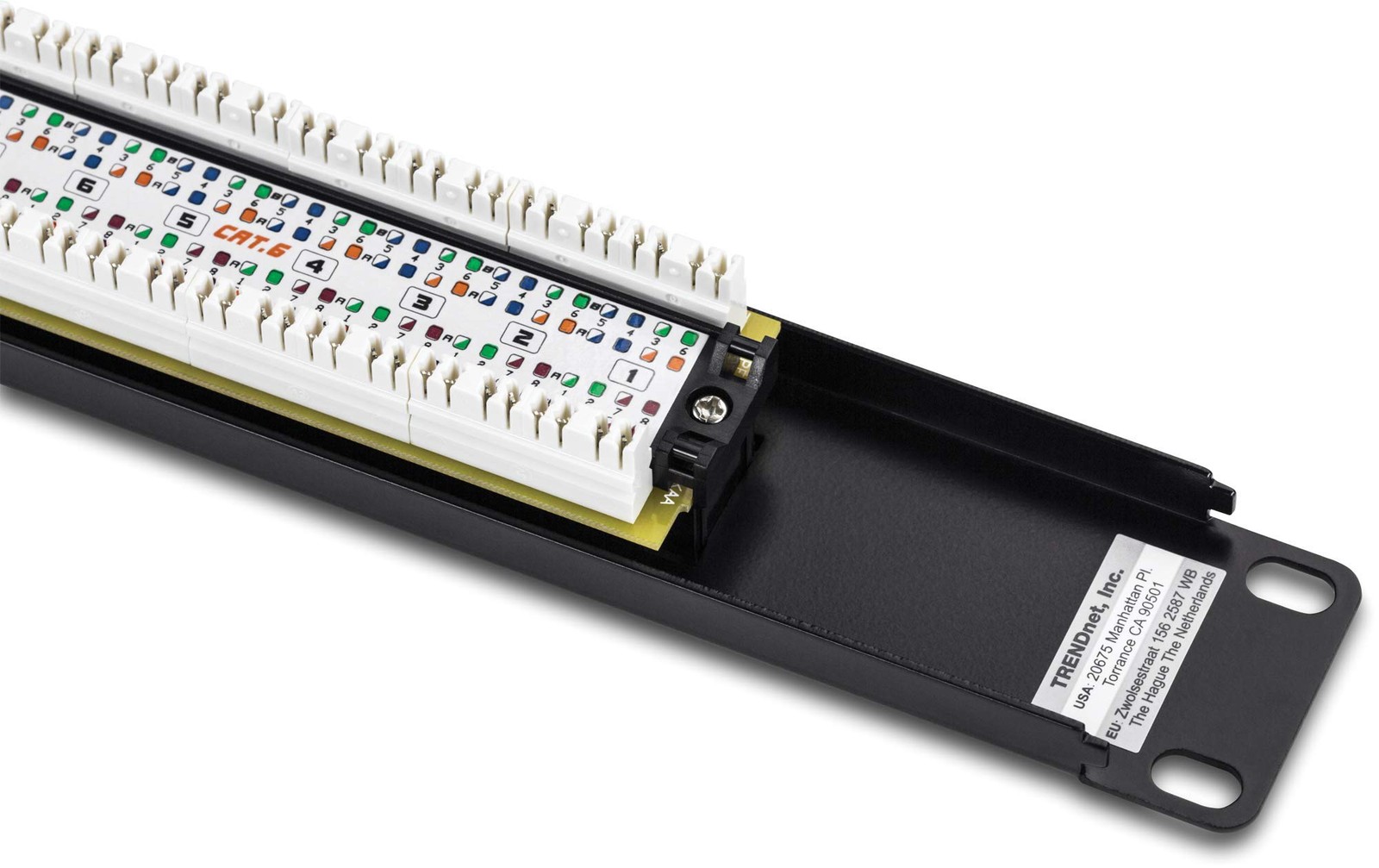 TRENDnet 16 Port Cat6 Gigabit Rack Mount Patch Panel 250MHz NDAA Compliant