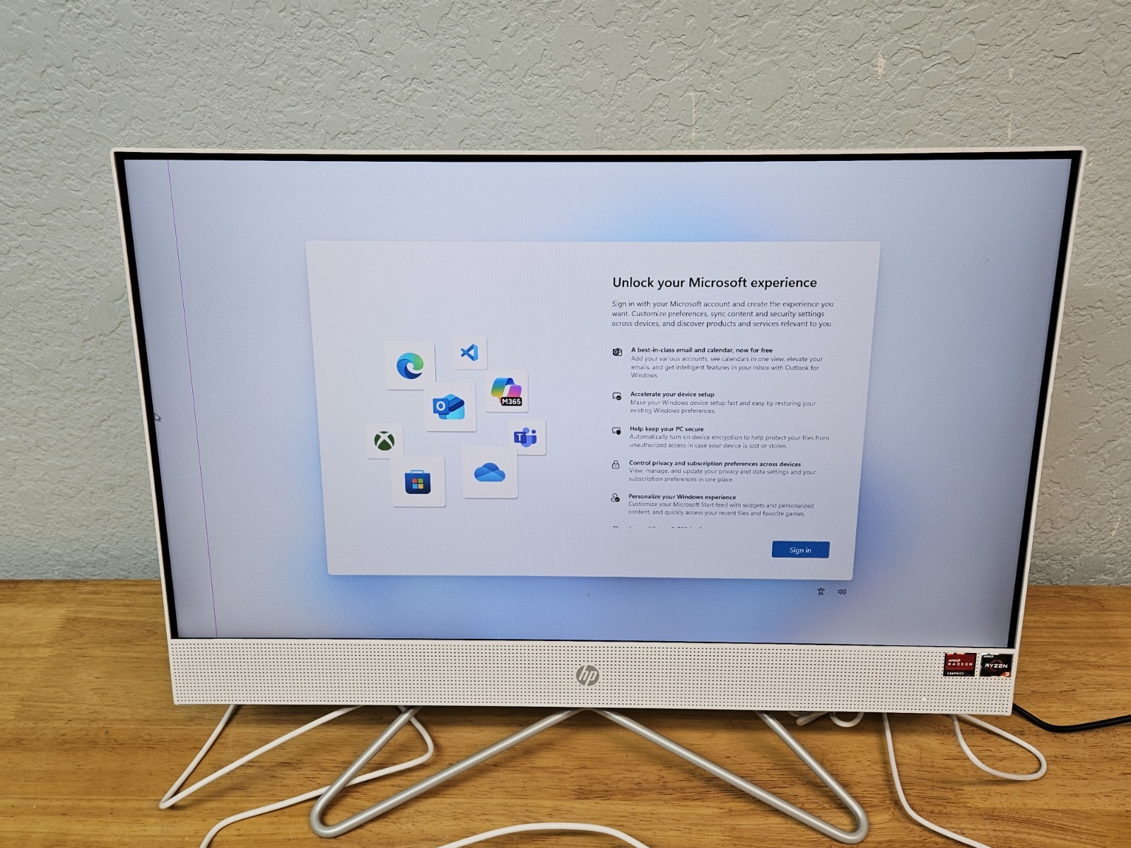 HP 24-dd0117c – All-in-one PC – AMD Ryzen 3 3250U -RAM 8 GB- SSD 512 GB *READ