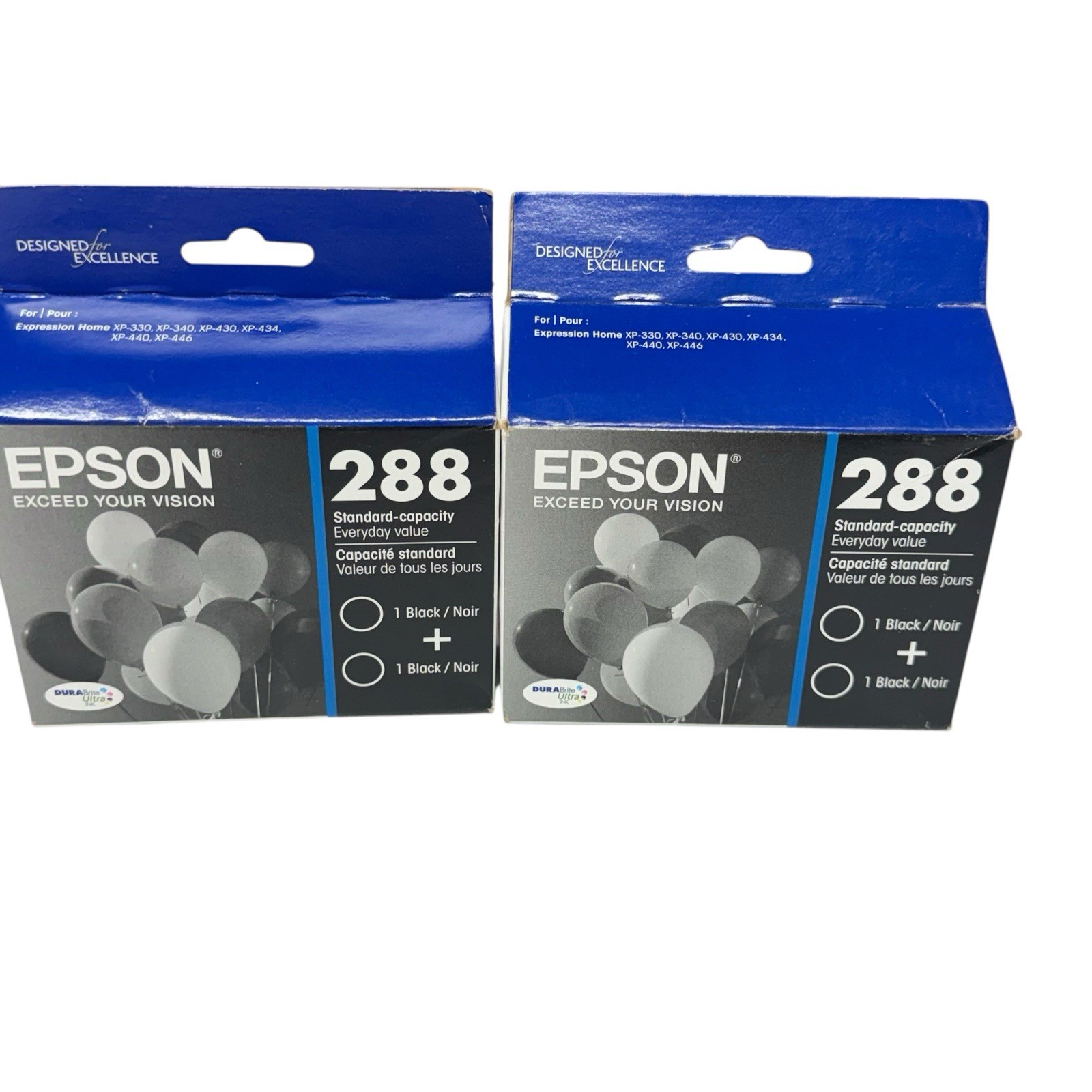 GENUINE Epson 288 Black Ink Cartridges 2-Pack (LOT OF 2) Exp. 10/2025