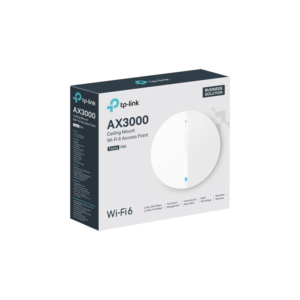 TP-Link Festa F65 Ultra-Slim Wireless Access Point Wi-Fi 6 AX3000