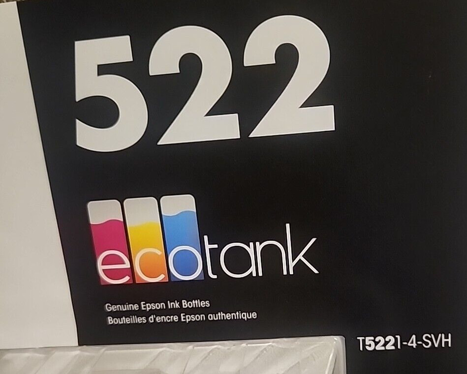 Epson T5221-4-SVH EcoTank Ink Bottle Black & Color Combo Pack