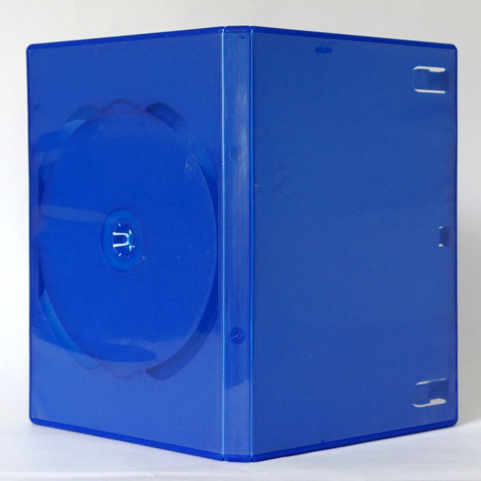 1 DARK BLUE Single US Plastic DVD Case Standard 14mm Color Sleeve Clips NEW