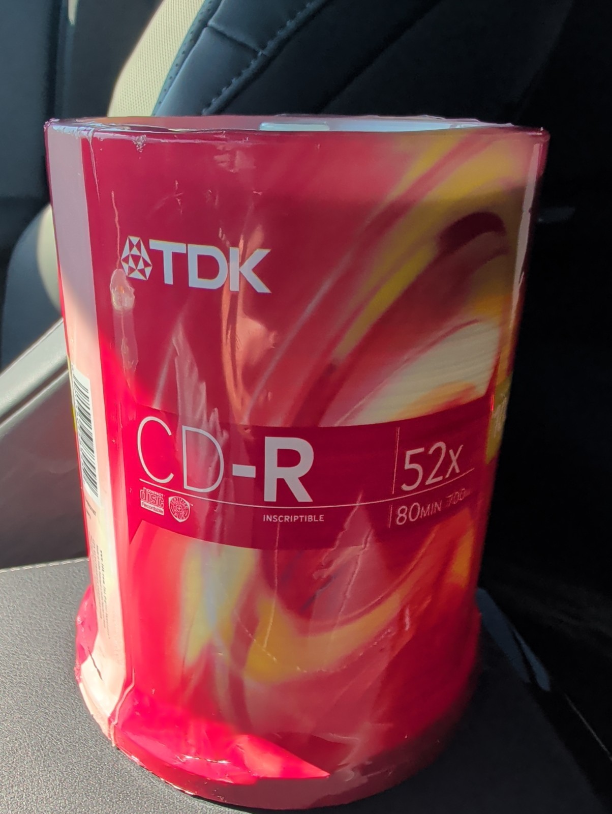 TDK CD-R 100 Pack 52X Blank Discs 700MB 80 Min Recordable Audio Data New