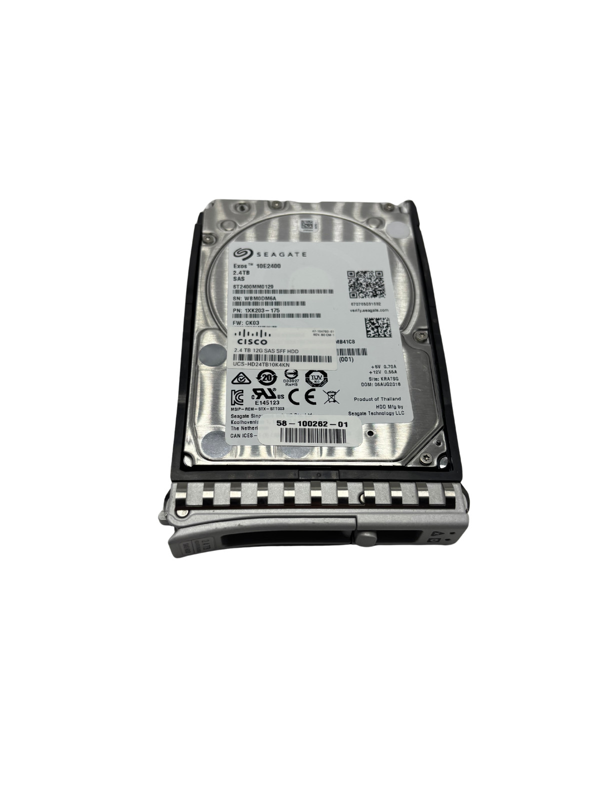 Cisco UCS-HD24TB10K4KN 2.4TB SAS 10K 12G 2.5 Hard Drive ST2400MM0129″