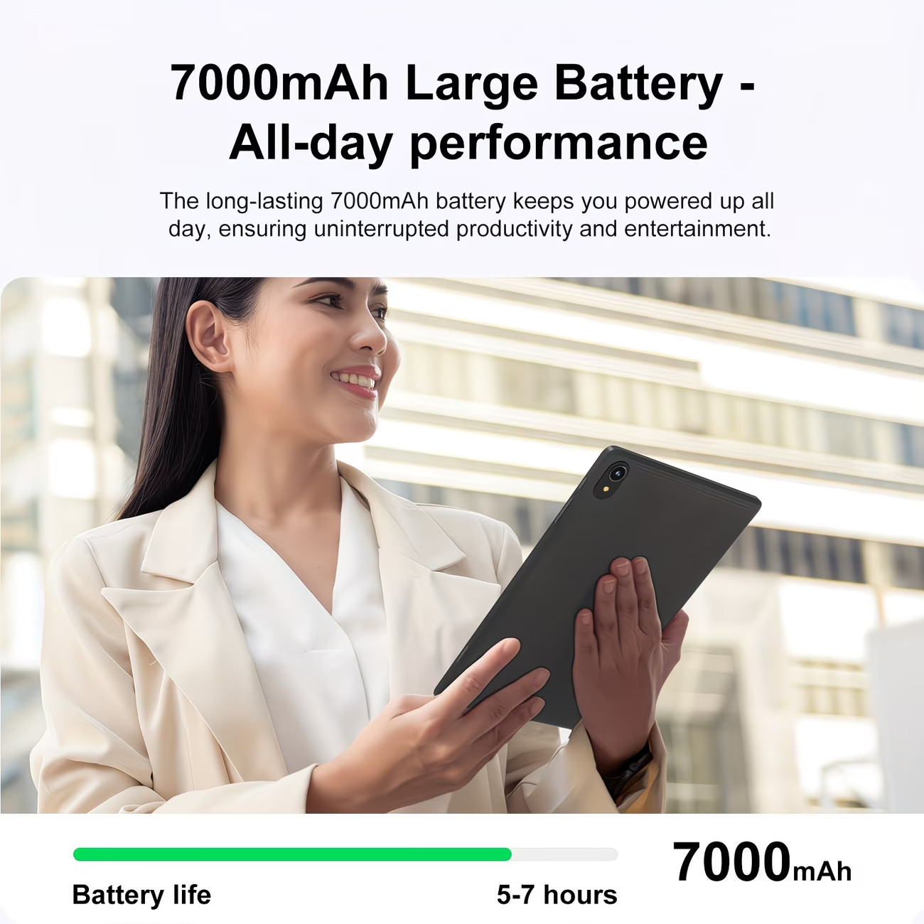 10.1″ Android 16 Tablet 8GB + 64GB ROM 1TB Expandable Gemini AI Wifi 6 Dual SIM