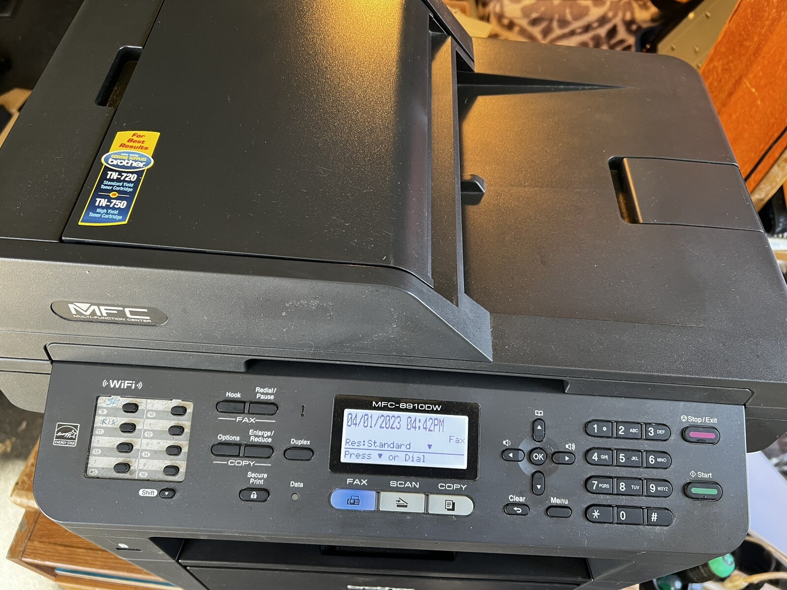 Brother Mfc-8910Dw All-In-One Laser Printer, not working, see description