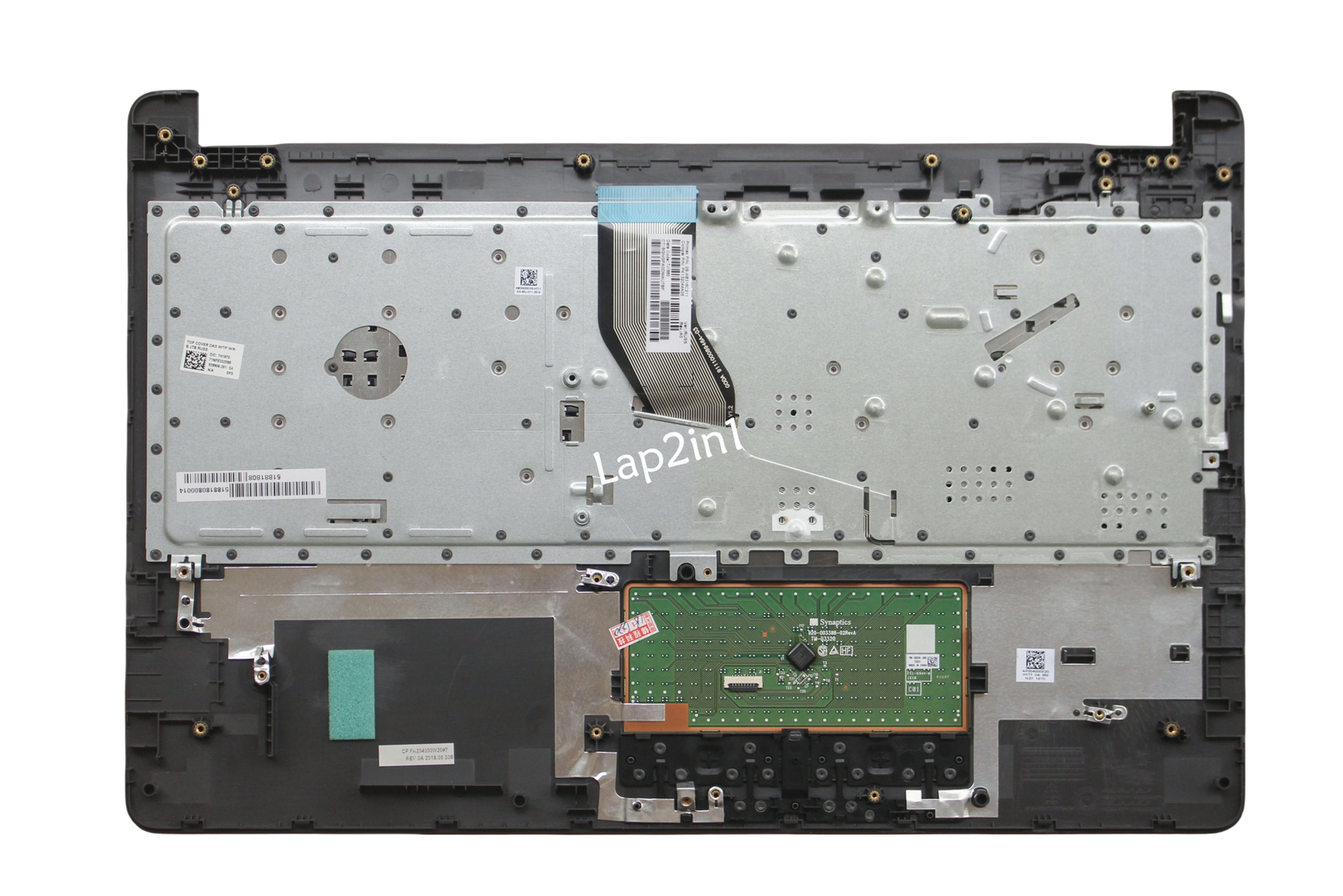 New HP 250 G6 255 G6 Palmrest Touchpad UK Keyboard Top Case Cover 929906-031