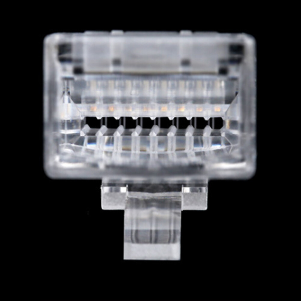 US 100-200Pc Non Pass Through Rj45 8p8c Modular Network Cable Connector Cat6/6a