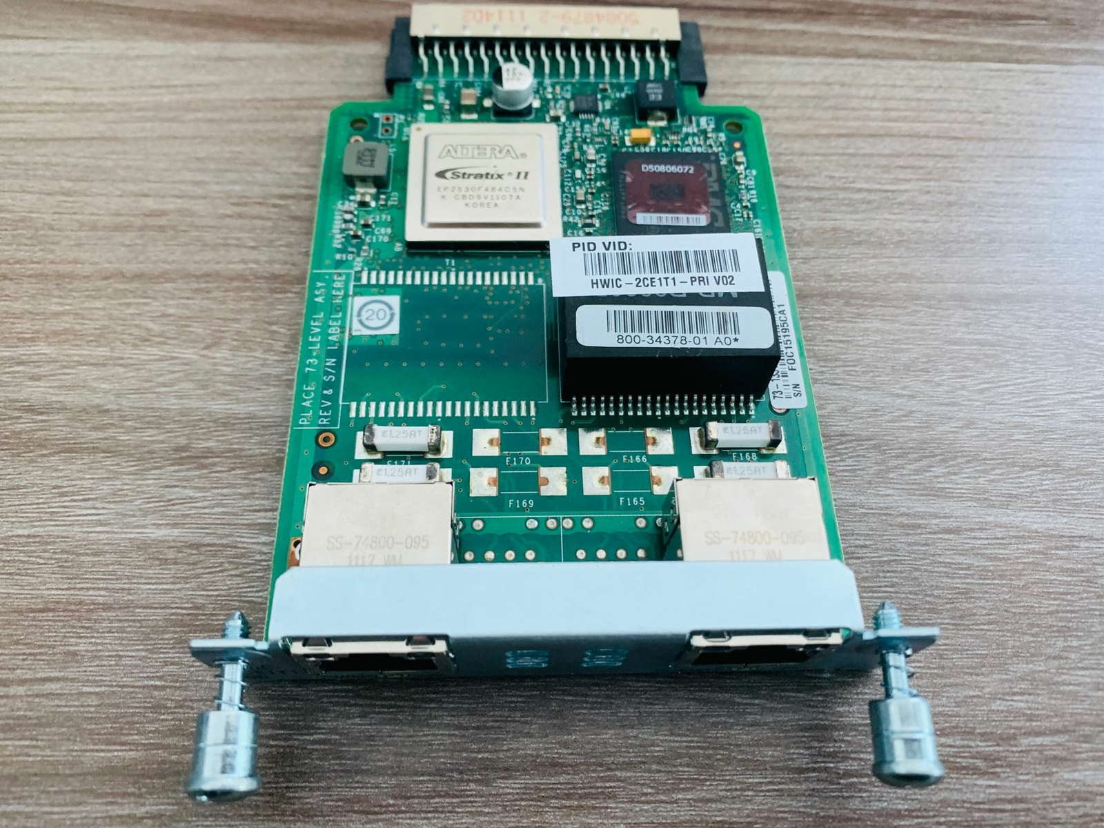 1pcs USED HWIC-2CE1T1-PRI router module interface card