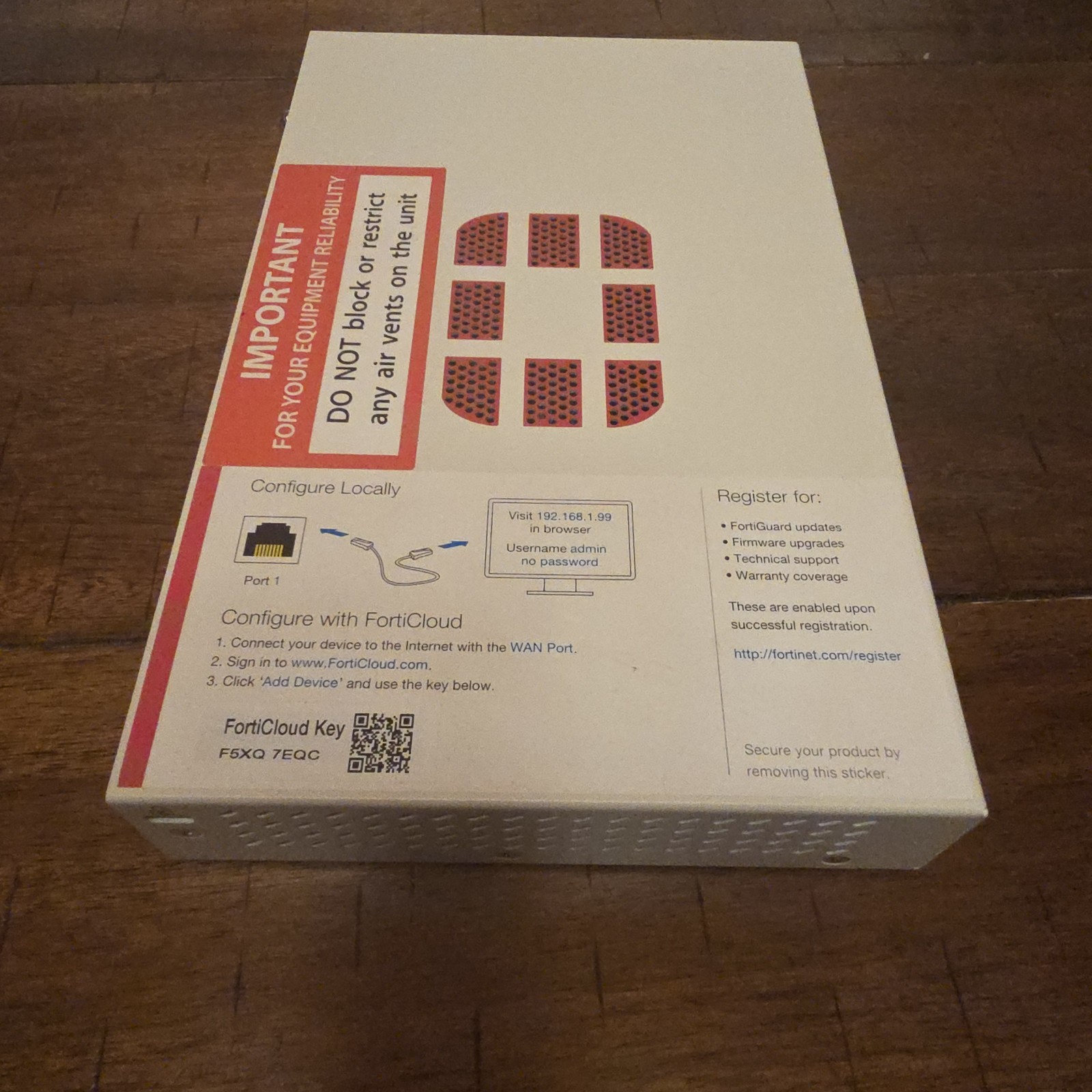 Fortinet FORTIGATE 50E Firewall Security Tested, Device Only