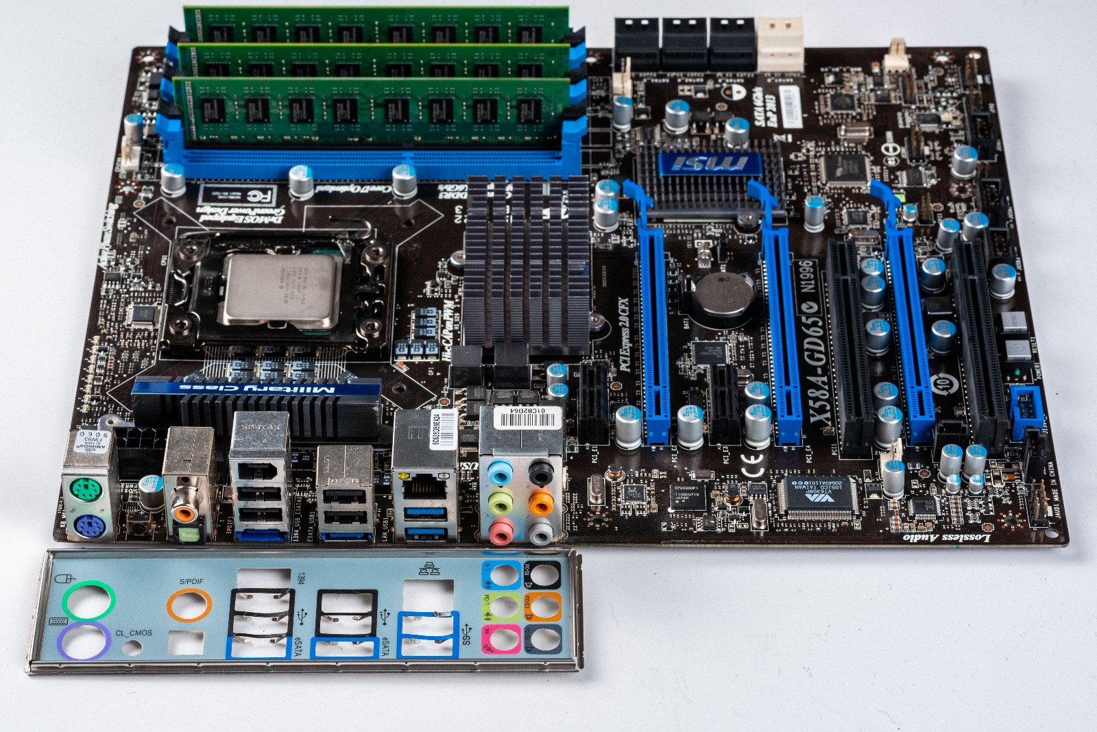 MSI X58A-GD65 LGA1366 ATX X58 Motherboard 6GB DDR3 i7-960 Six Core SATA III