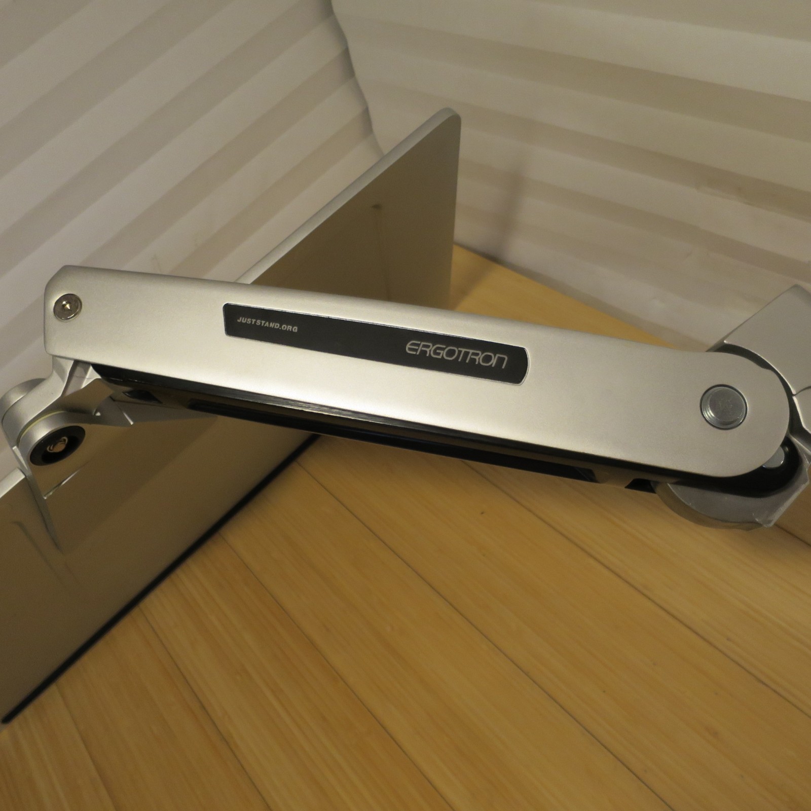 Ergotron Aluminum WorkFit-P Sit-Stand “Platinum” Mountable Arm with Shelf