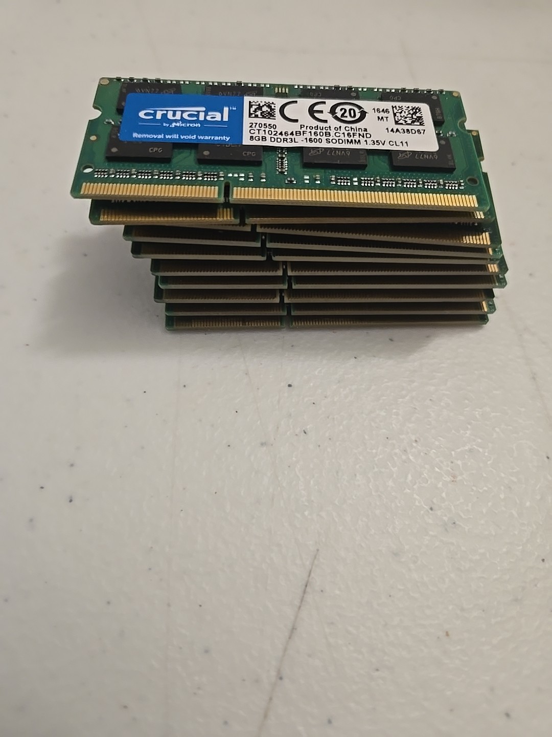 Crucial 8GB DDR3L 1600MHz PC3L-12800 SODIMM Laptop RAM 1.35V CL11- Tested Mac/PC