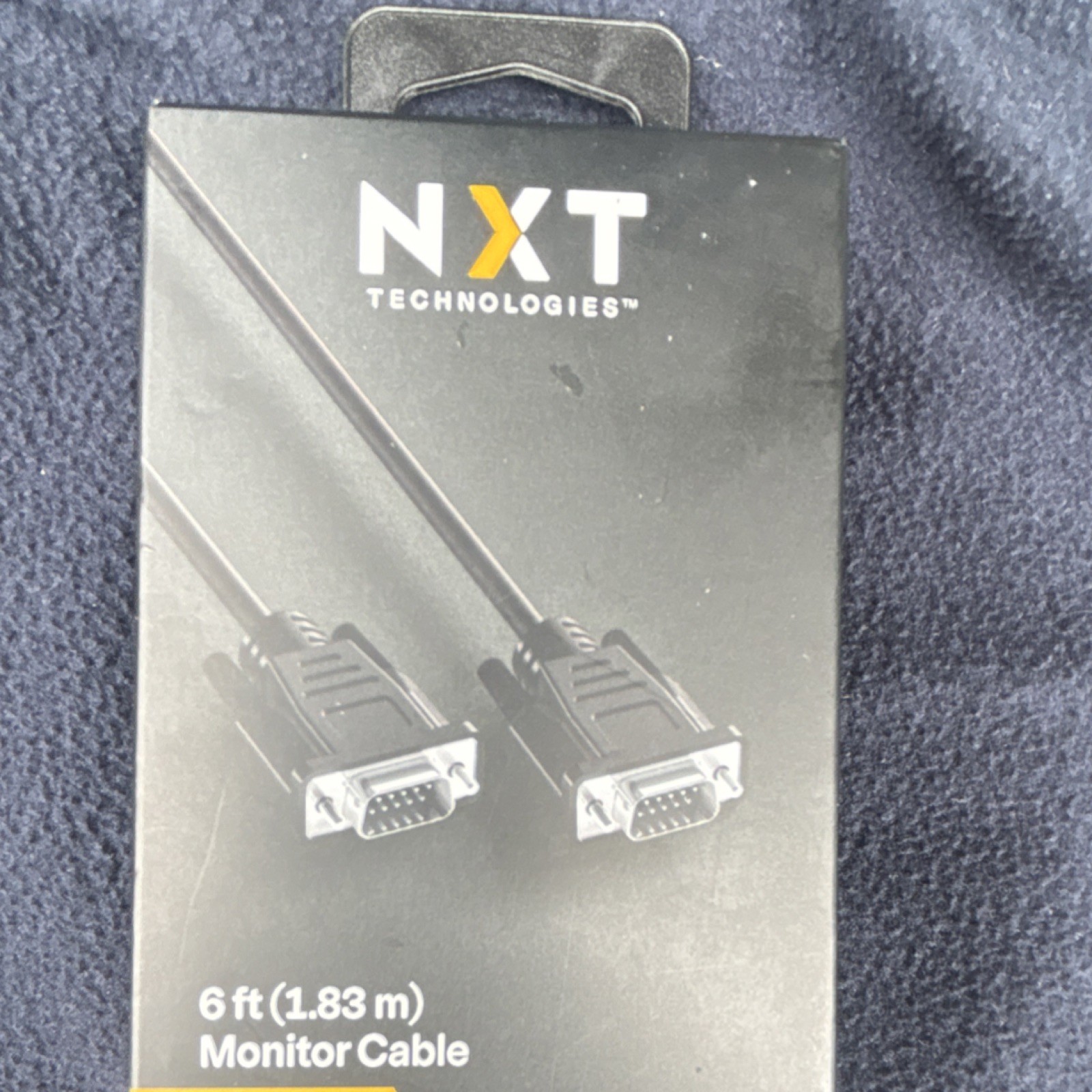 NXT Technologies 6 ft VGA/SVGA D-Sub Male to Male Monitor Cable Black Round