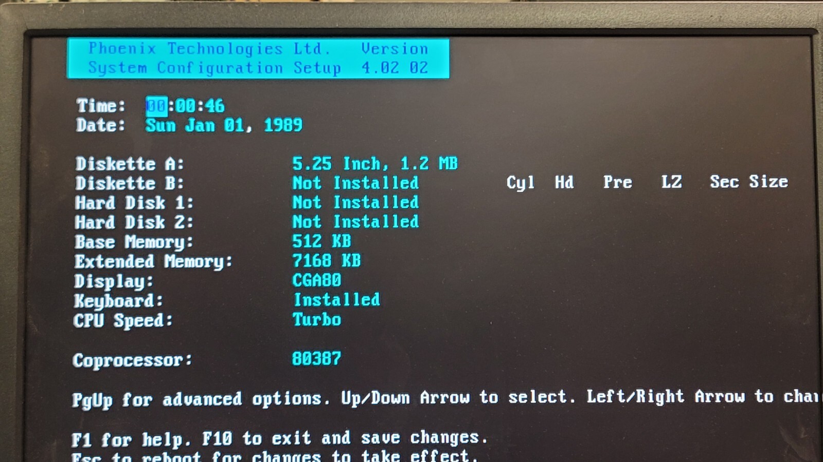 Rare Intel Data General 302 PC Personal Computer Vintage 80386DX 8MB for parts